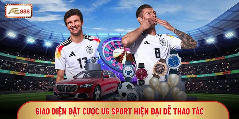 Giao diện đặt cược UG Sport hiện đại dễ thao tác