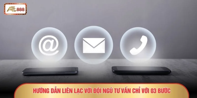 Hướng dẫn liên lạc với đội ngũ tư vấn chỉ với 03 bước
